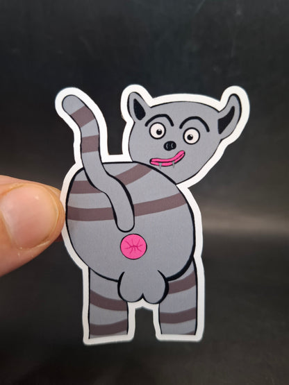 Cat Showing It's Arse Sticker