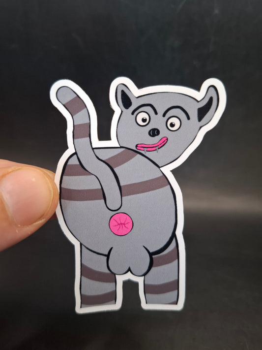 Cat Showing It's Arse Sticker