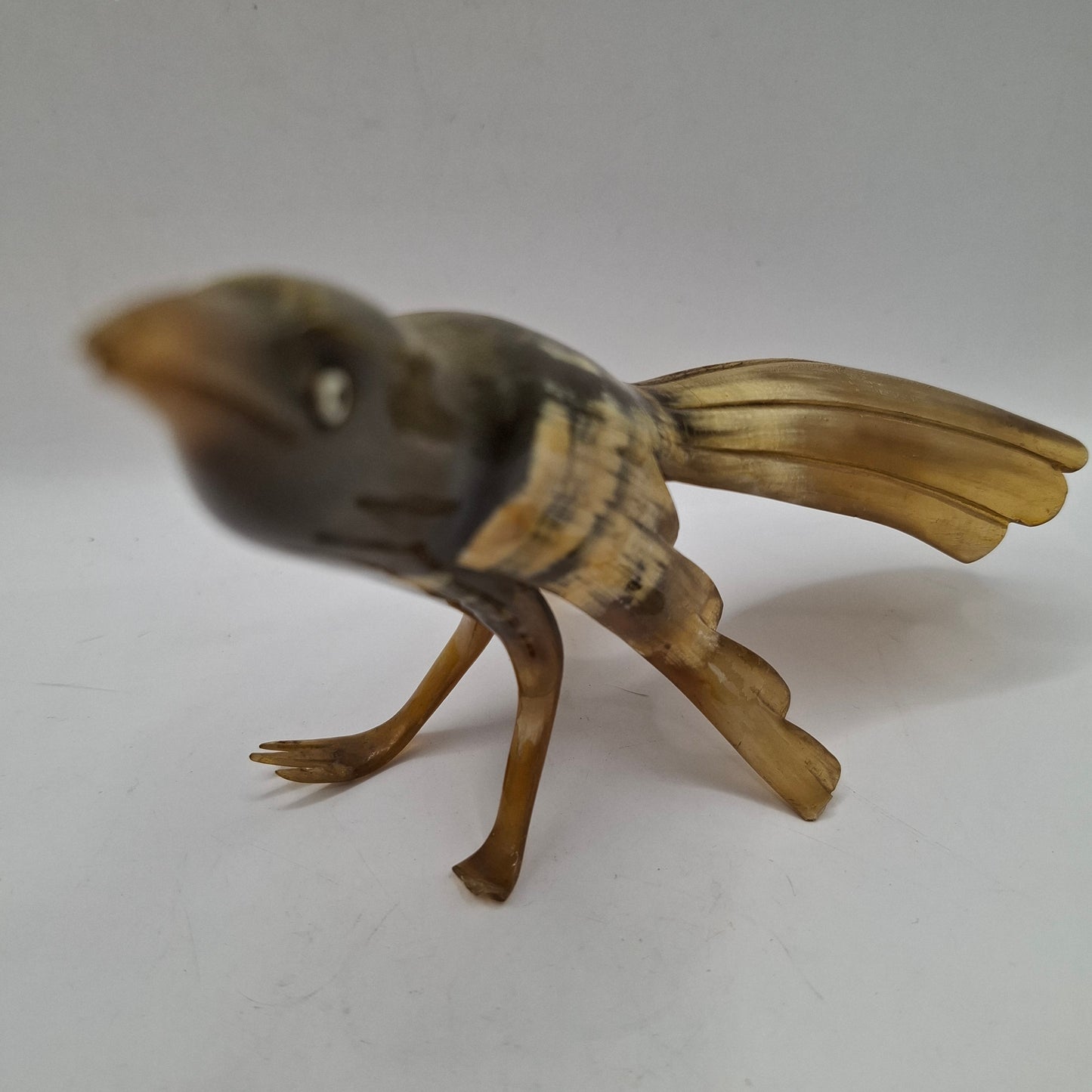 Horn Carving Of a Bird More Toes Missing (UK Only)