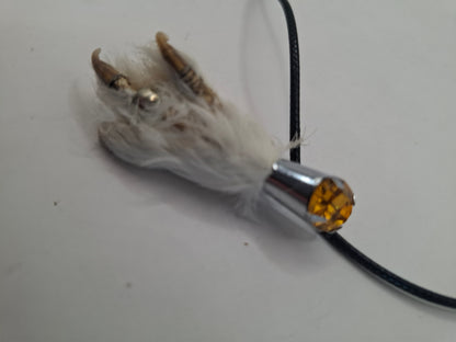 Antique feet necklace