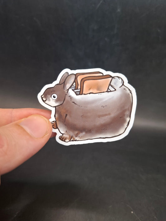 Rabbit Toaster Sticker