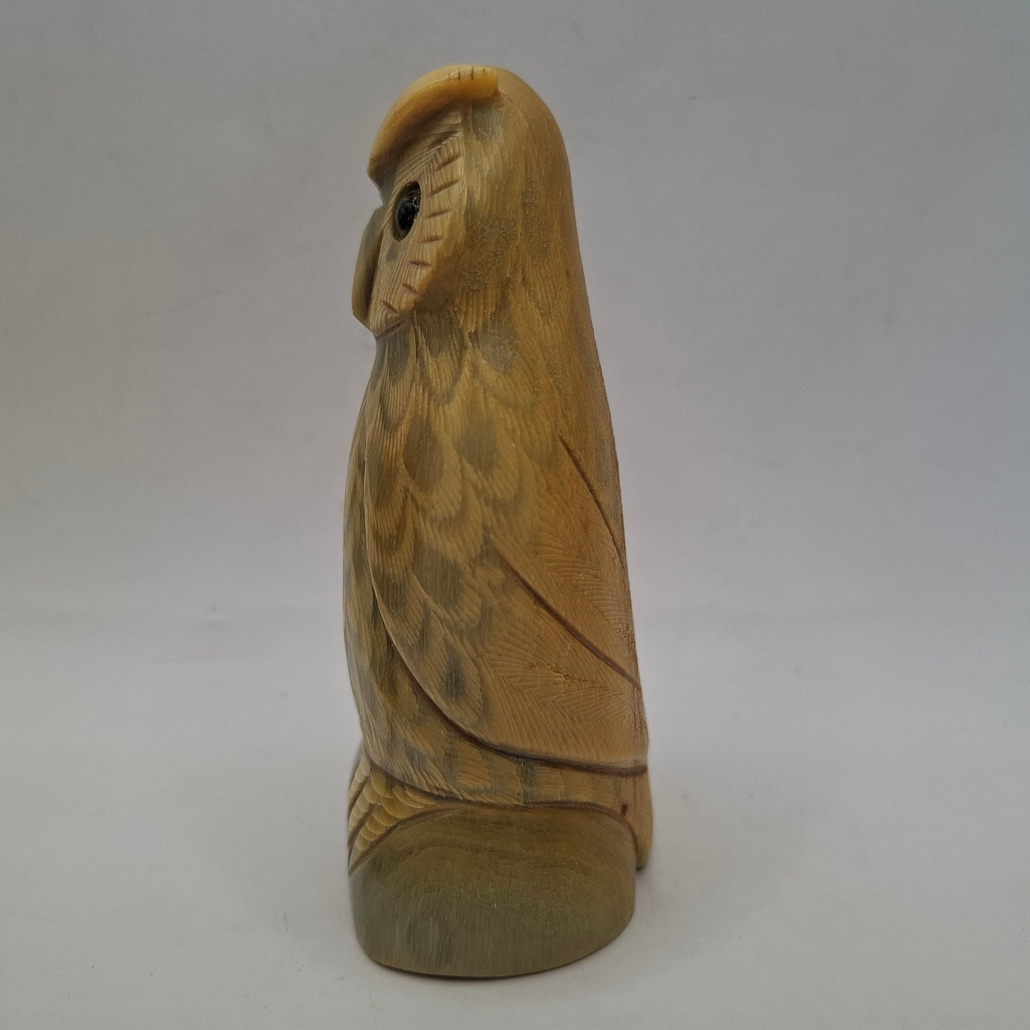Horn Carving Of An Owl