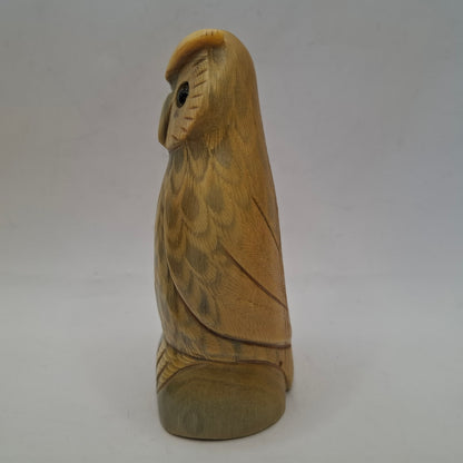 Horn Carving Of An Owl
