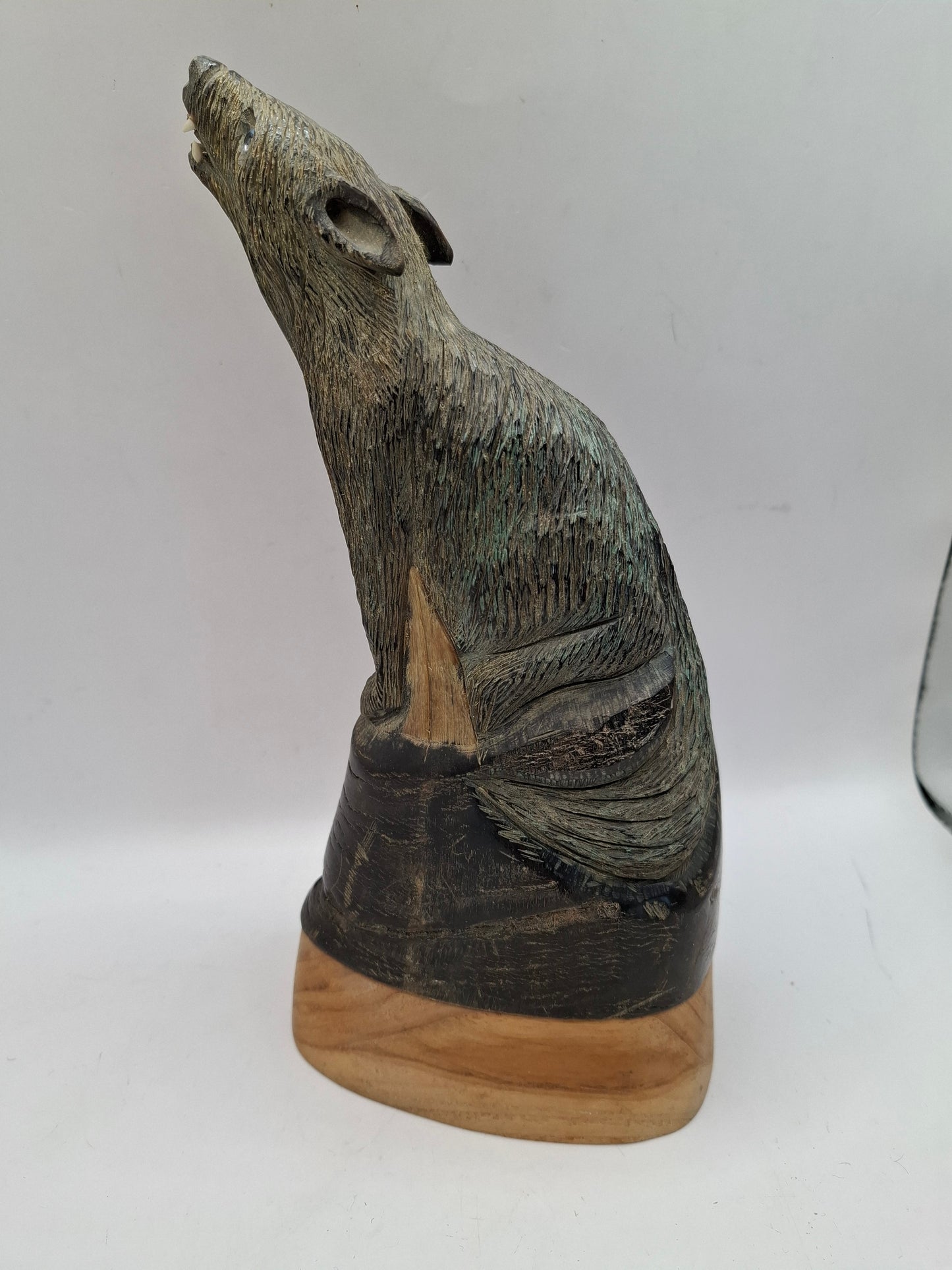 Wolf Horn Carving