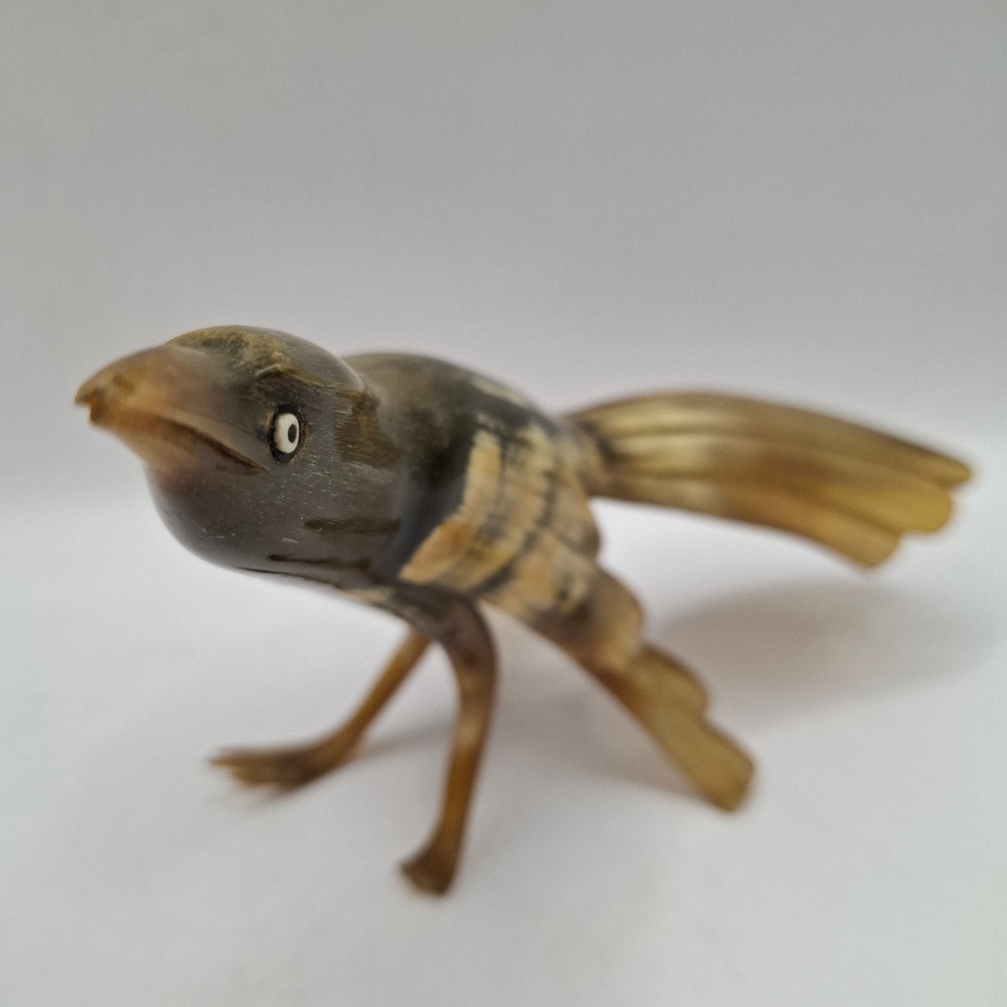 Horn Carving Of a Bird More Toes Missing (UK Only)