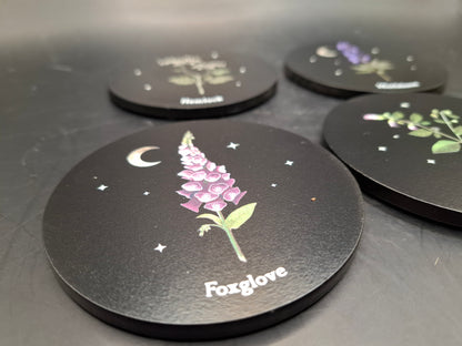 Poisonous Plant Coaster Set