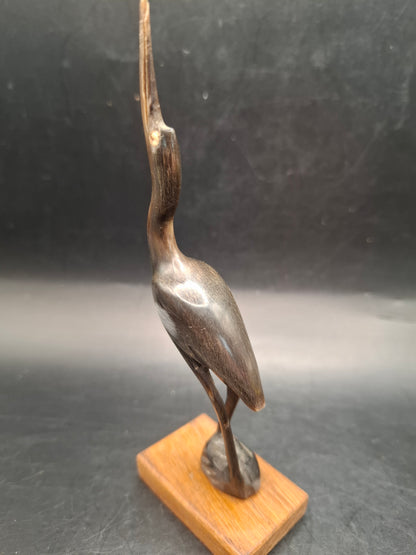 Mounted Bird Horn Carving (UK Only)