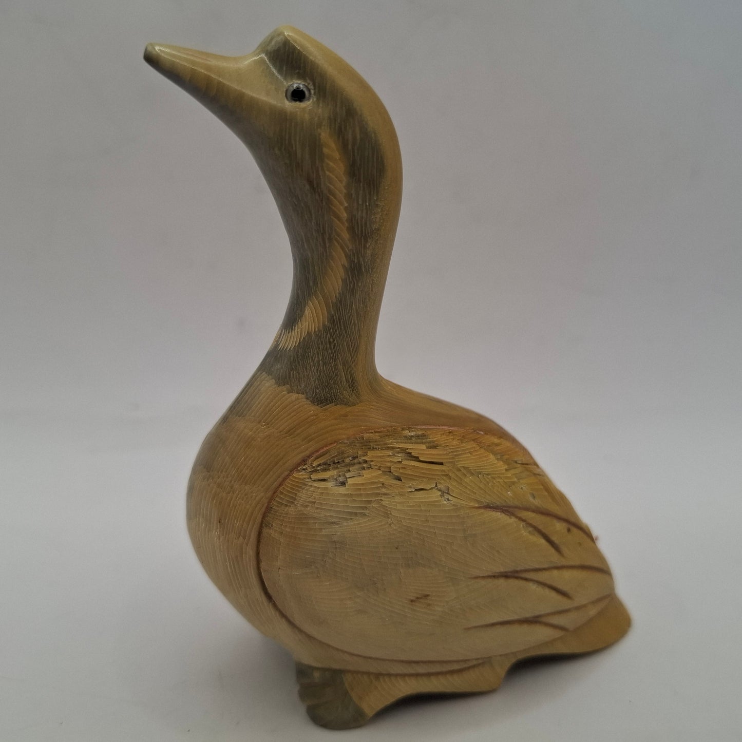 Horn Carving Of A Goose