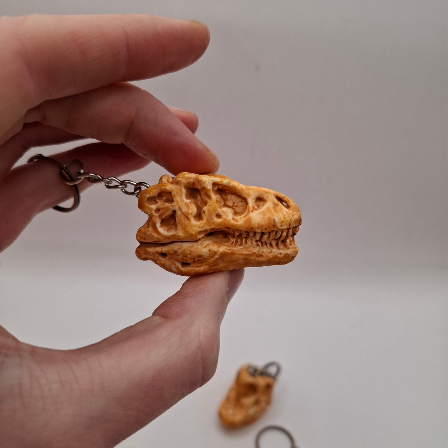 Dino Head Keyring