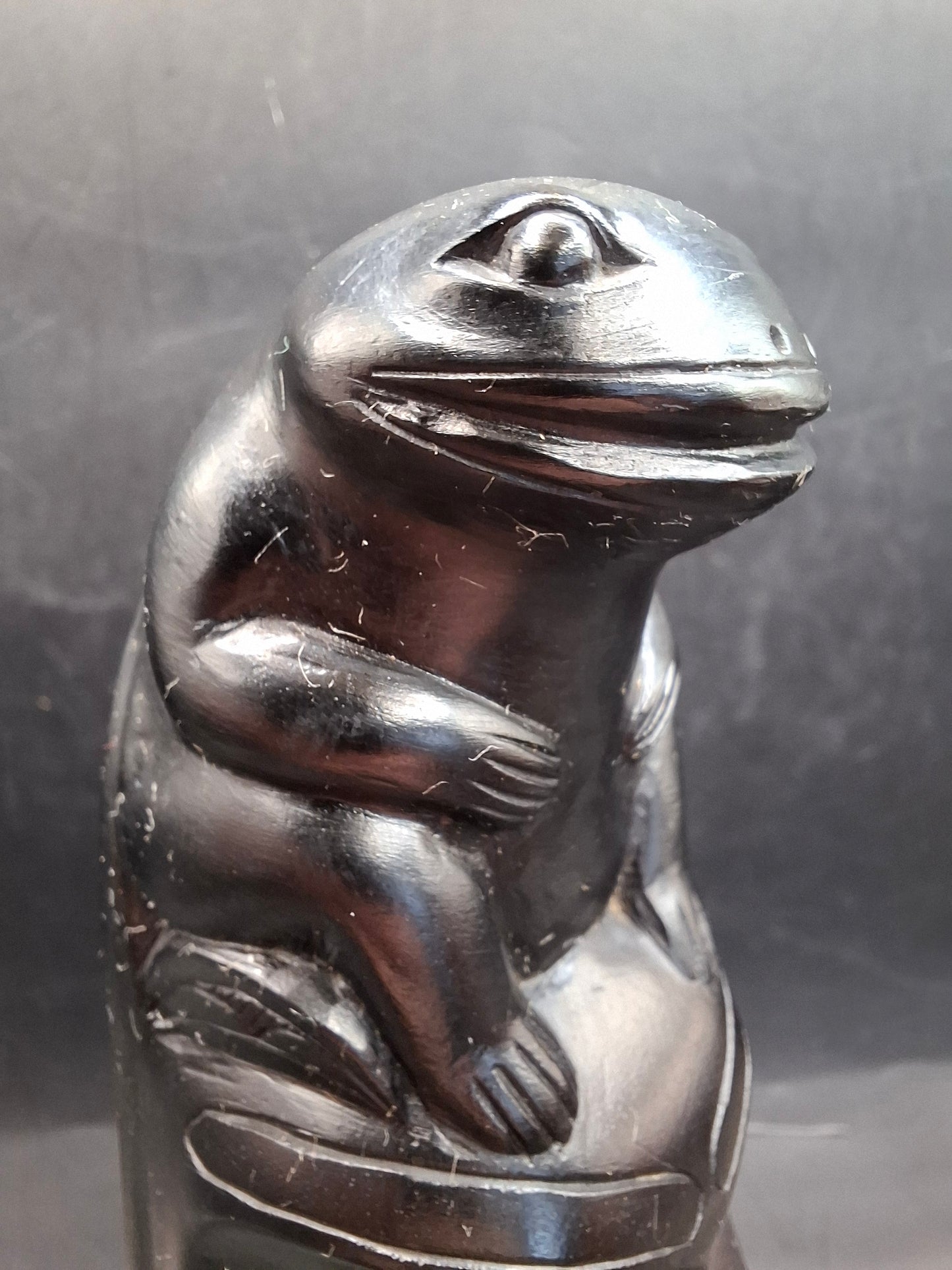 Canadian Frog Topped Totem