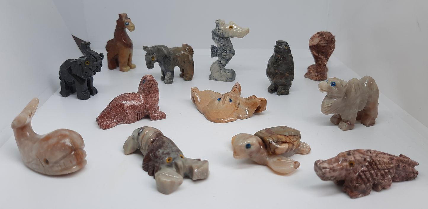 Animal carvings