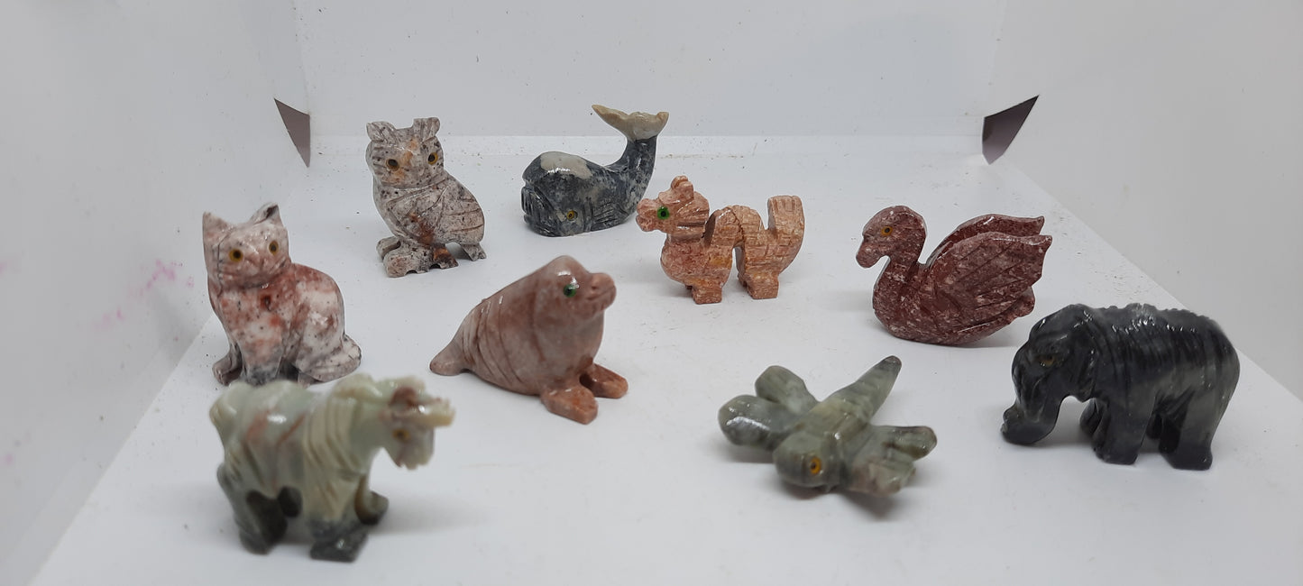 Animal carvings