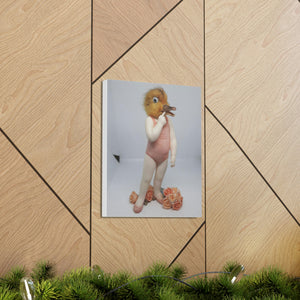 Girl With A Duck Canvas